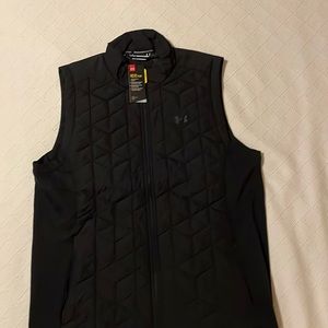 UNDER ARMOUR Golf Vest, Cold Gear, Under Armour Storm, Black, XL